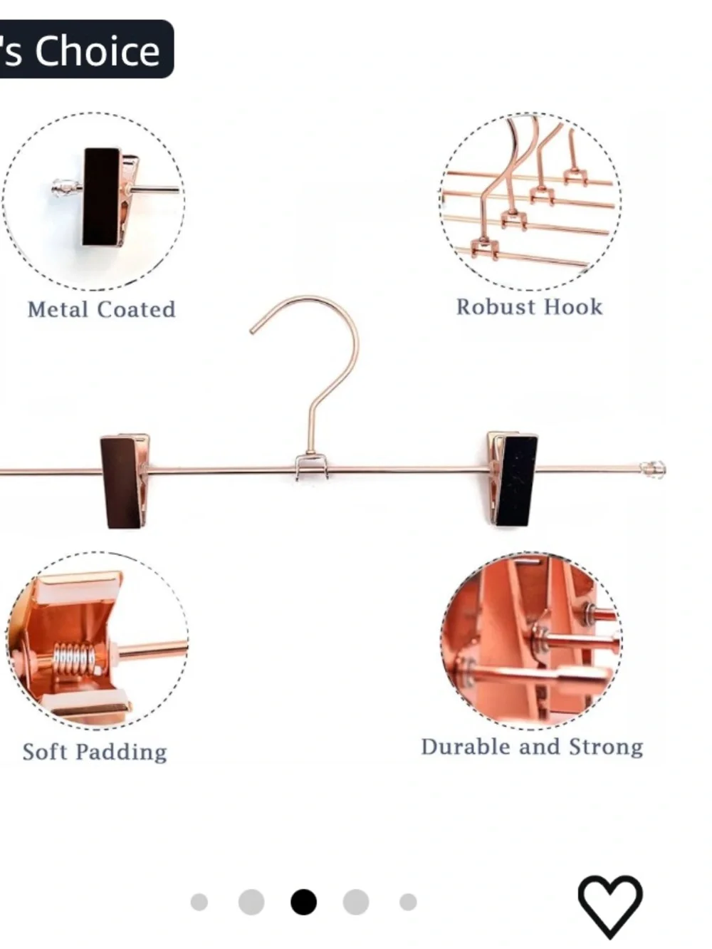 10 pack Braut Kleiderbügel Roségold mit rose gold metal pants and skirt hanger